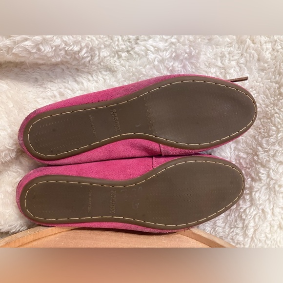 Sperry Top-Sider Women's Pink Suede Leather Moccasins Shoes Slippers Size 8.5 - Picture 7 of 11